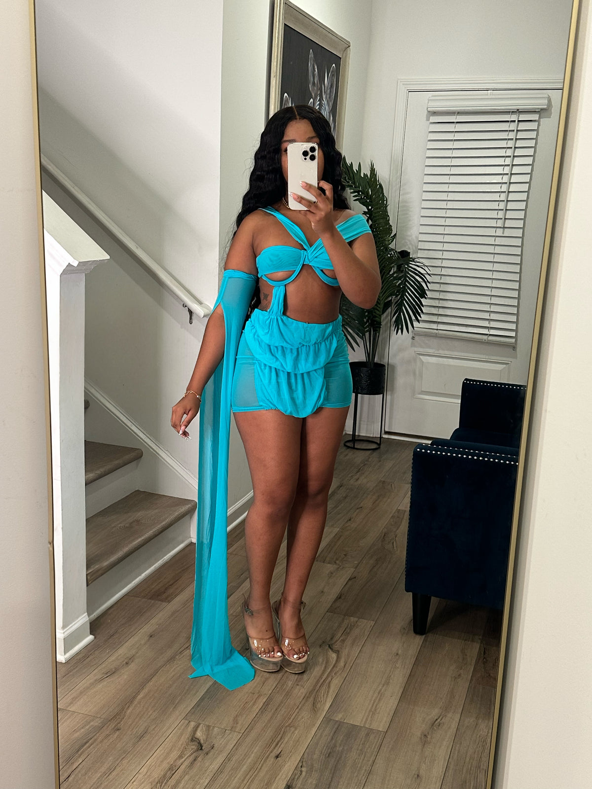 Aqua Fantasy Dress