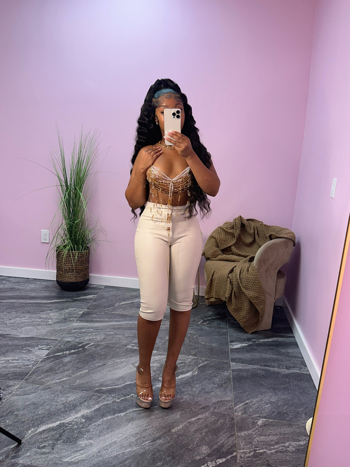 Leather Capri