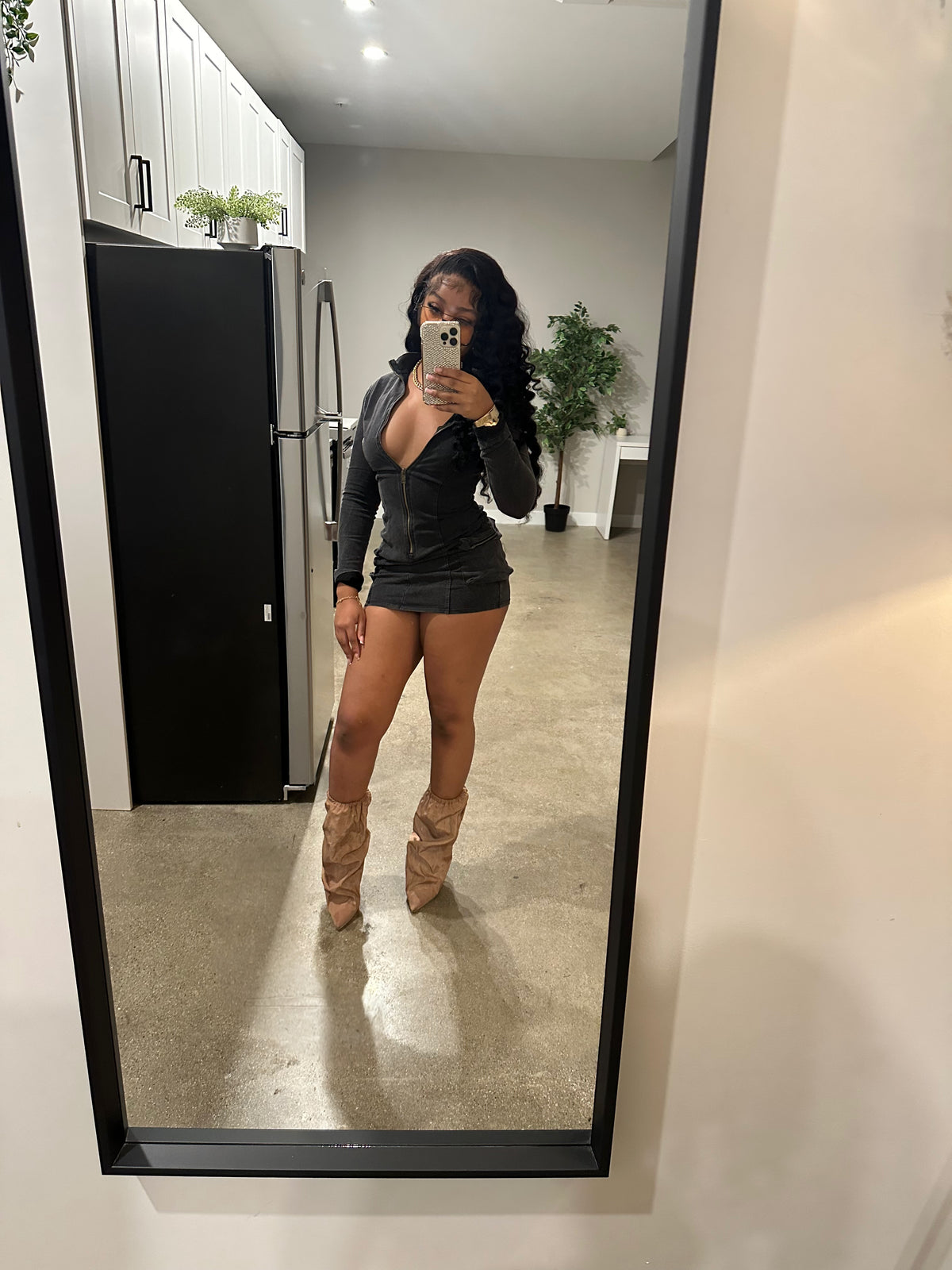 Black Cargo Dress