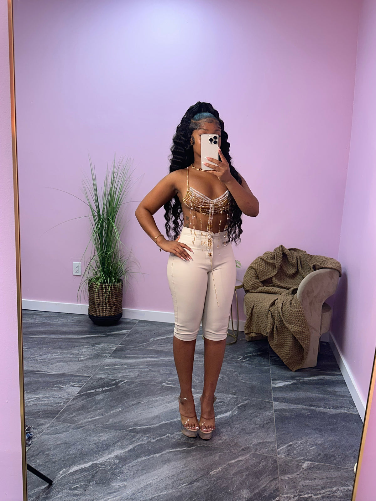 Leather Capri